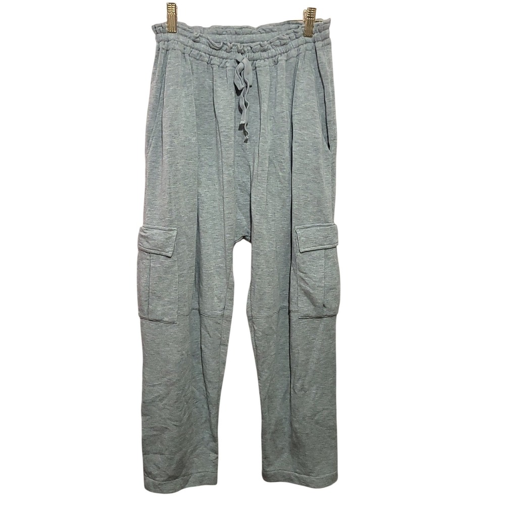 Bailey 44 Grey Cargo Sweatpants Tencel Blend Paperbag Waist Joggers Small USA‎
